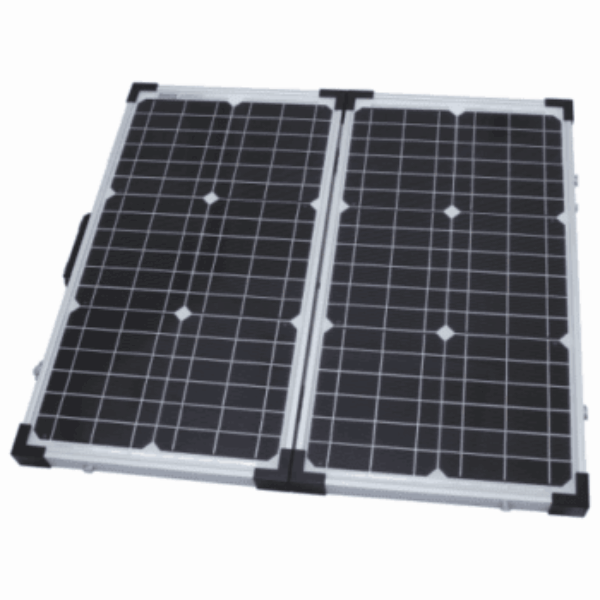 60W 12V folding solar charging kit for motorhome, caravan, boat or any other 12V system