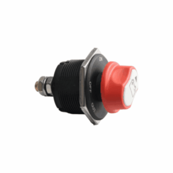 200A 12V/24V/48V panel mount battery isolator switch with M8 terminals