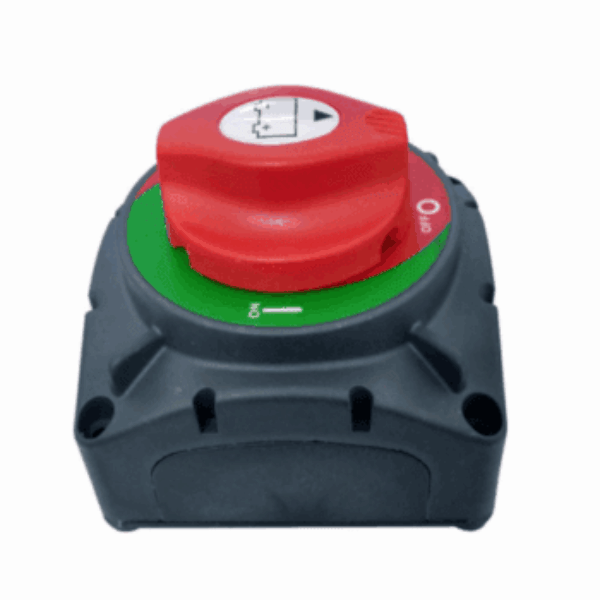 600A 12V/24V/48V surface and panel mount battery isolator switch with M12 terminals