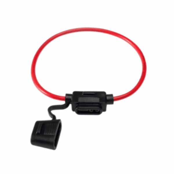 Blade Fuse Holder with 6.0mm² Cable for Inline Protection - 340mm Length