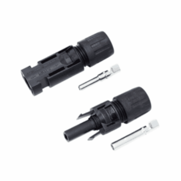 Pair of MC4 cable connectors / plugs for solar panels, extension leads or photovoltaic systems