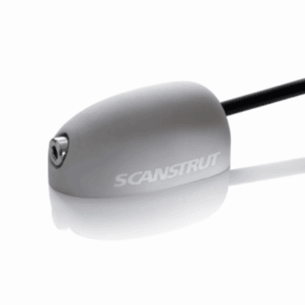 Scanstrut DS-H6 Horizontal Cable Seal - Waterproof Cable Gland for 2-6mm Cables, IP68 Rated, UV-Stable Plastic, Screw Mount - Grey