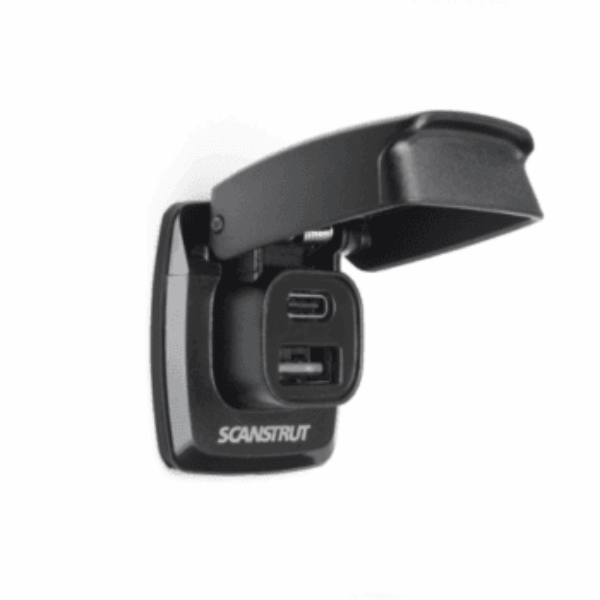 Scanstrut SC-USB-F1 Flip Pro Dual USB-A & USB-C Charging Socket – 12V/24V Marine & RV Waterproof Charger