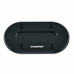 Scanstrut DS-LP-MULTI-BLK Low Profile Black Cable Seal for Multiple Cables up to 15mm and Connectors up to 18mm - Anodised Aluminium