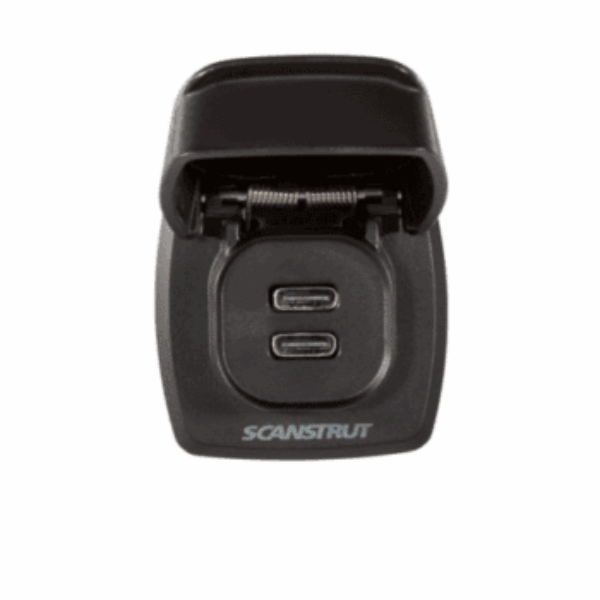 Scanstrut SC-USB-F3 Flip Pro Max Dual USB-C Fast Charging Socket – 12V/24V Marine & RV Waterproof Fast Charger