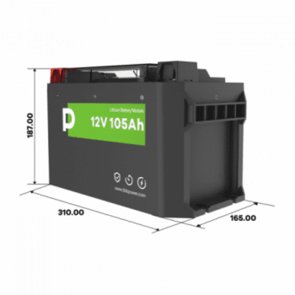 105Ah 12V TBB Power Lithium Iron Phosphate Battery With Heating & 200A Bms For Leisure, Solar, Wind And Off-Grid Applications