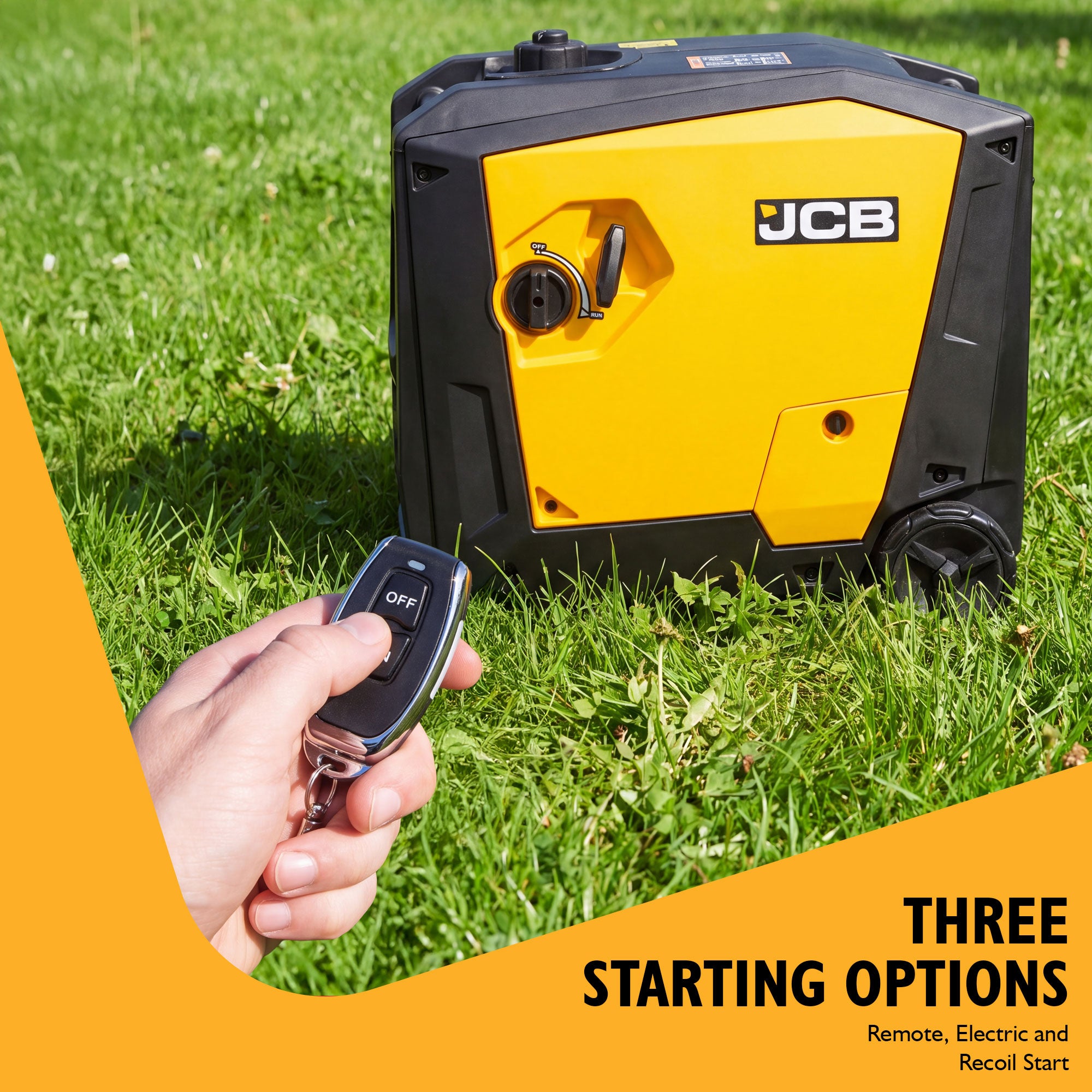 JCB 7.6kW / 3.8kW Dual-Voltage Inverter Generator, Remote Start | JCB-IG8500DVE - Image 5