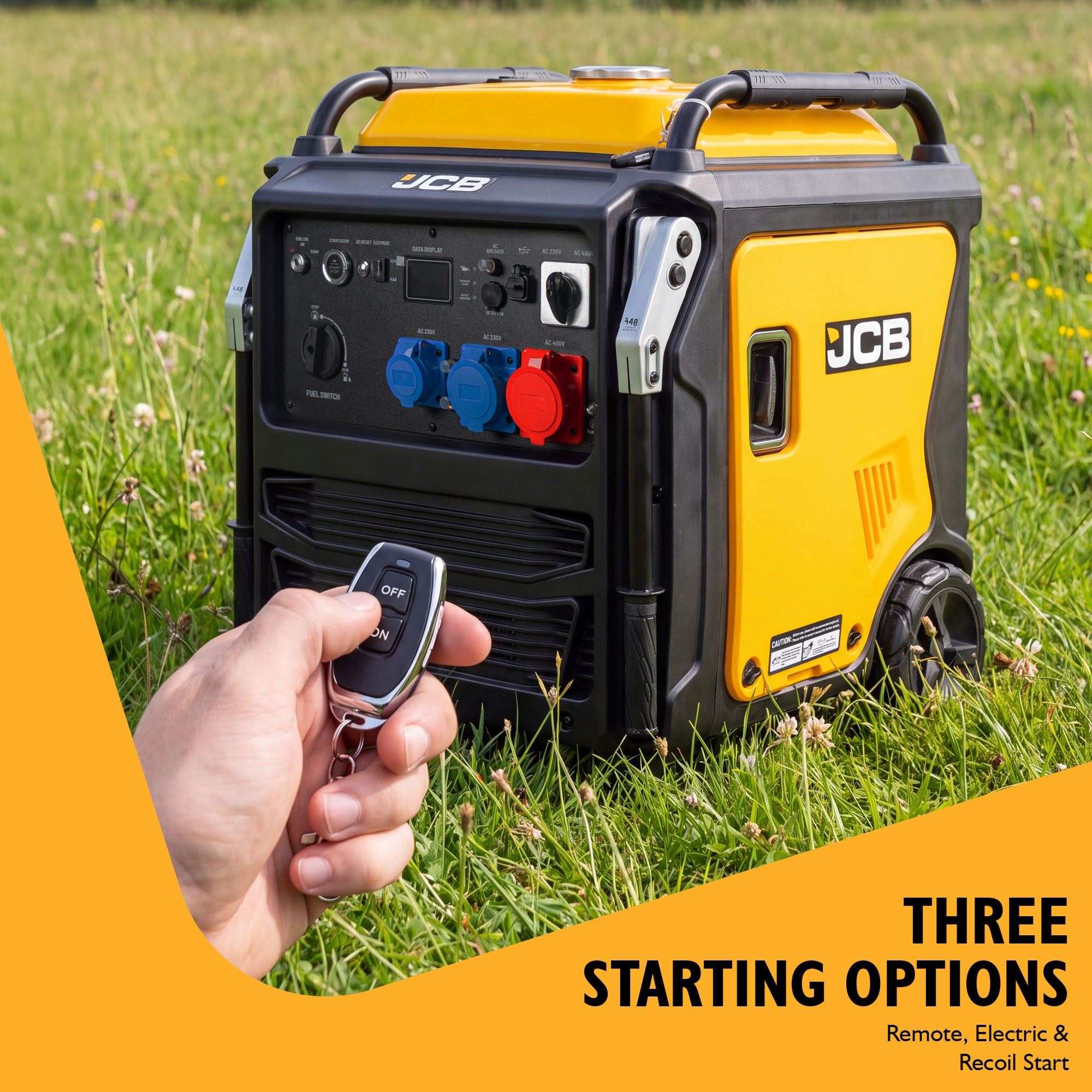 JCB 11kW Three-Phase Inverter Generator, 400V / 230V, Remote Start | JCB-IG12000DVE-3 - Image 5