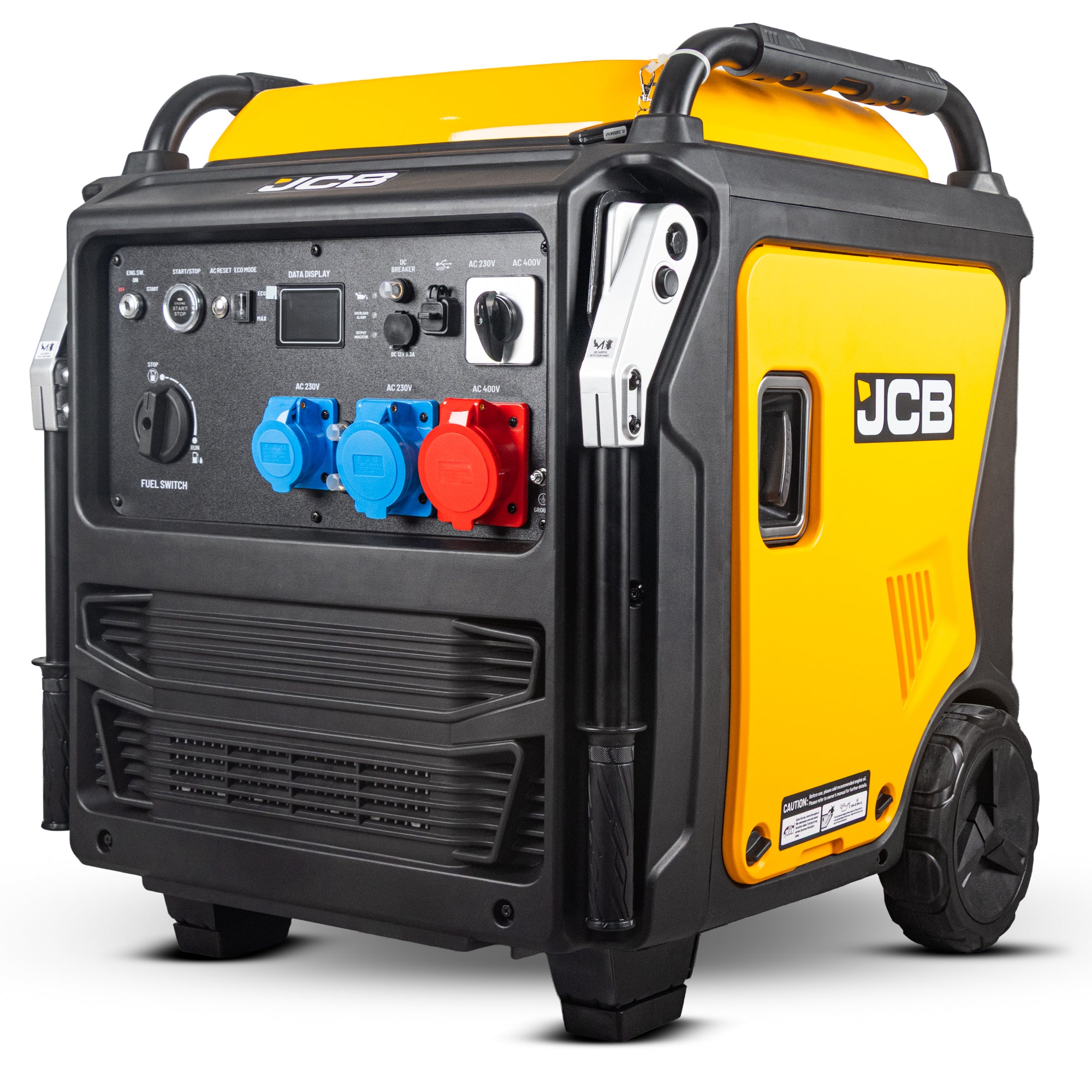 JCB 11kW Three-Phase Inverter Generator, 400V / 230V, Remote Start | JCB-IG12000DVE-3