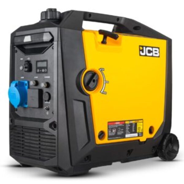 JCB 4.2kW Inverter Generator, Electric Start, Wheel Kit | JCB-IG4200E