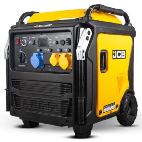 JCB 11kW Dual-Voltage Inverter Generator, Remote Start, Wheel Kit | JCB-IG12000DVE