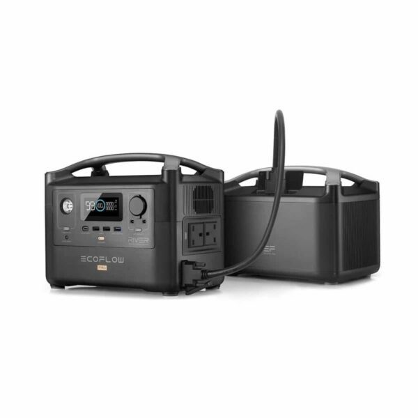 EcoFlow RIVER Pro + RIVER Pro Extra Battery 1440Wh Portable Power Station 240v Battery Pack
