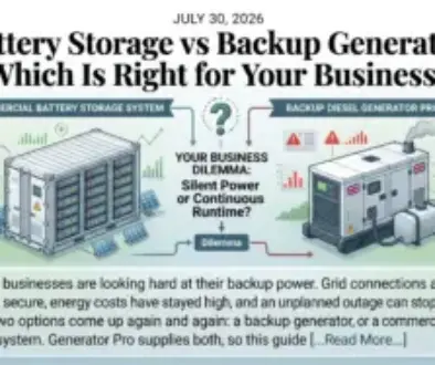 Battery Storage vs Backup Generator Which Is Right for Your Business