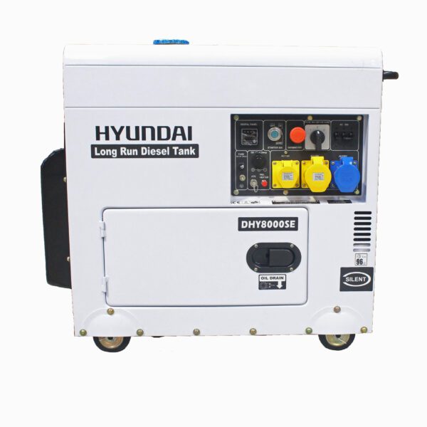 Hyundai DHY8000SELR 6kW Silenced Long Run Diesel Generator