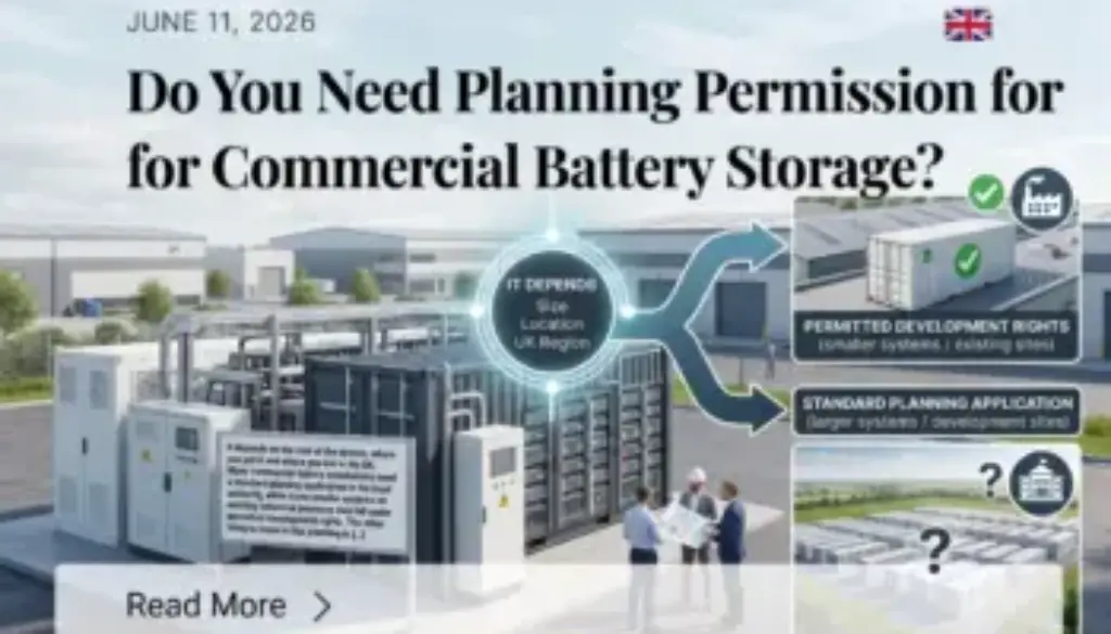 Do You Need Planning Permission for Commercial Battery Storage