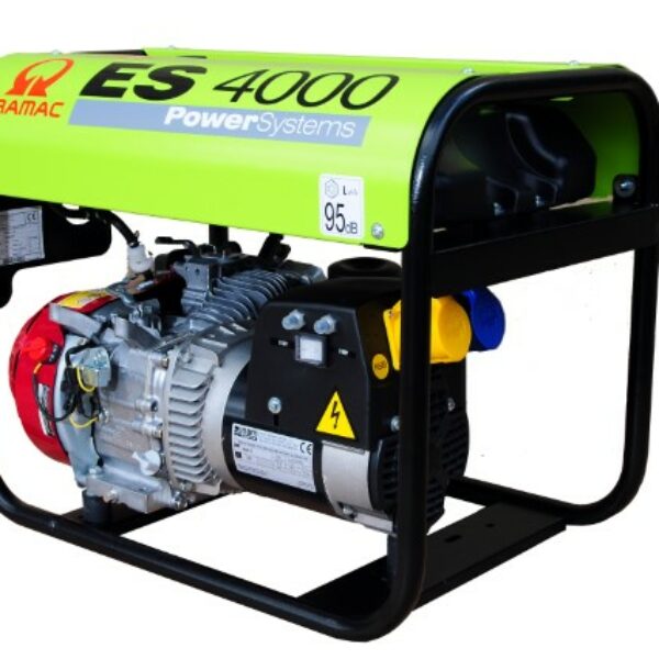 Pramac ES4000 3.4kVA 3.1kW Honda GX200 Petrol Engine Site Generator 230/115v Long Run Tank