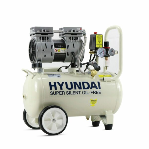 Hyundai HY7524X 5.2CFM, 1HP, 24 Litre Oil Free Direct Drive Silenced Air Compressor