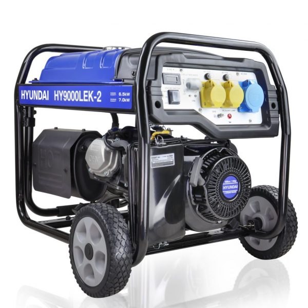 Hyundai HY9000LEk-2 Petrol Generator 7kW / 8.75kVa* Recoil & Electric Start