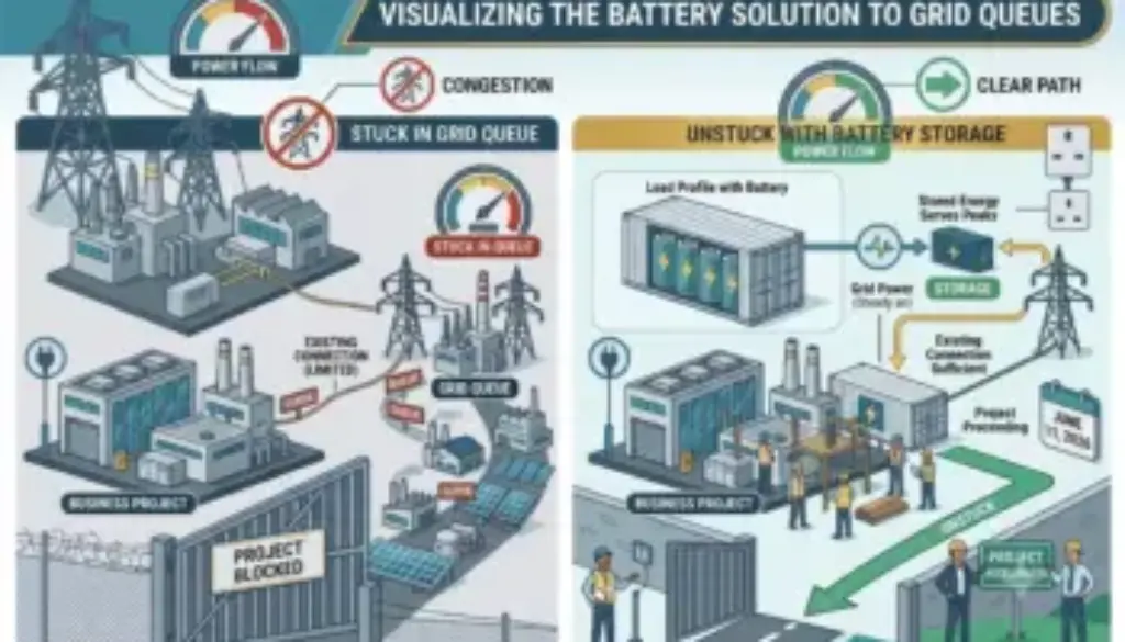 How Battery Storage Gets You Past the Grid Connection Queue