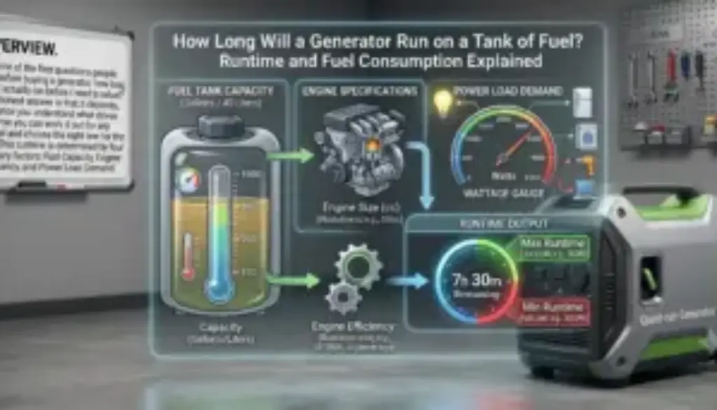How Long Will a Generator Run on a Tank of Fuel_ Runtime and Fuel Consumption Explained