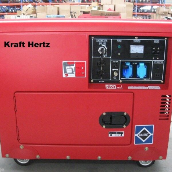 KH6600D 6 Kva Diesel Generator Kraft Hertz Super Silent