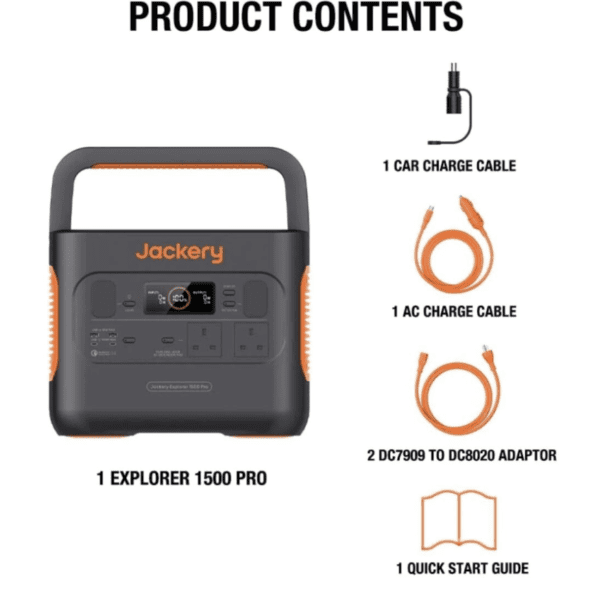 Jackery Explorer 1500 Pro + SolarSaga 200W Solar Panel