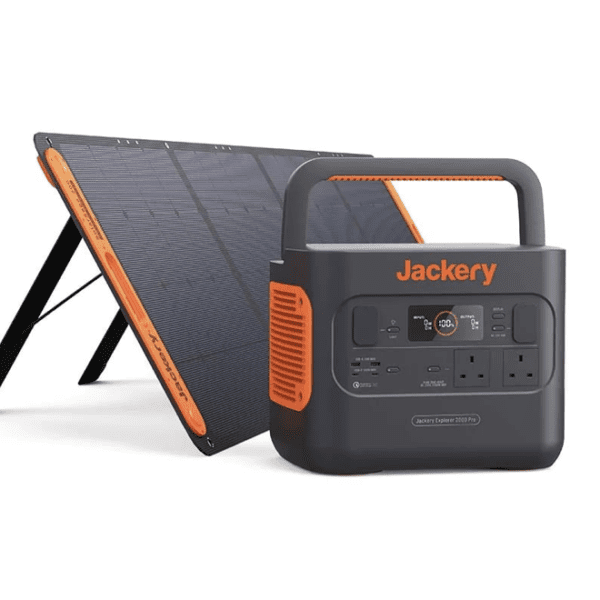 Jackery Explorer 2000 Pro + Solar Saga 200W Solar Panel