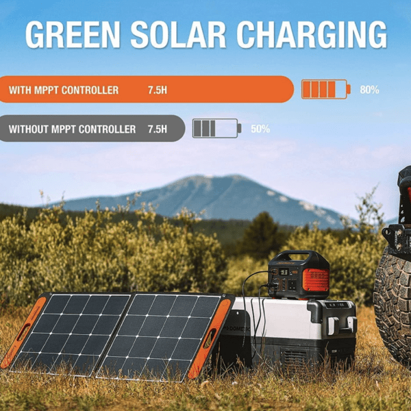 Jackery Explorer 500 Portable Power Station + SolarSaga 100W Solar Panel + Carrying Case