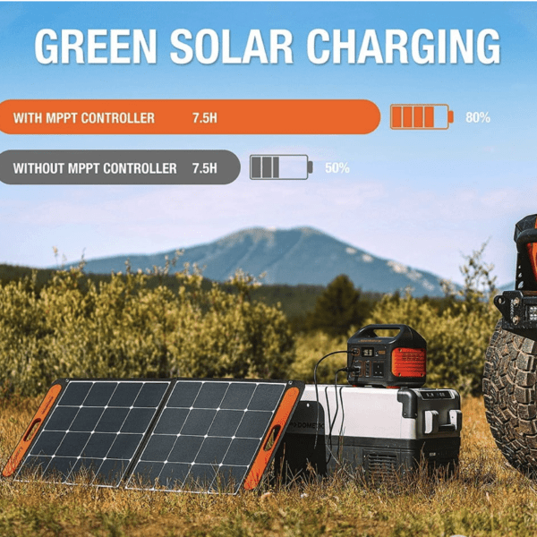 Jackery Explorer 500 Portable Power Station + SolarSaga 100W Solar Panel