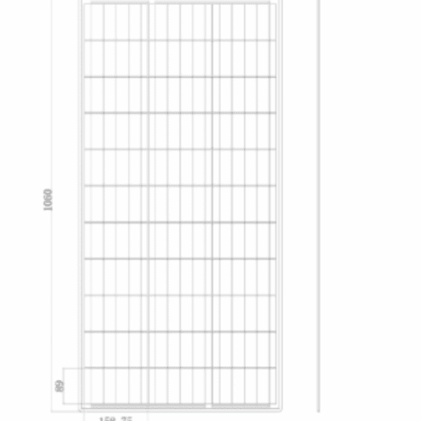 100W Black Reinforced Narrow Semi-Flexible Solar Panel With A Durable Etfe Coating