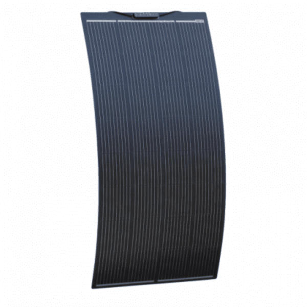 200W Black Semi-Flexible Fibreglass Solar Panel With Durable Etfe Coating