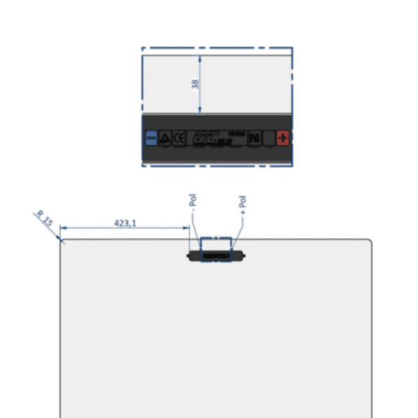 240W Semi-Flexible Solar Panel With Rear Junction Box (Made In Austria)