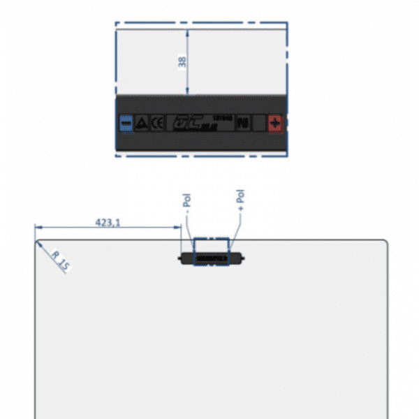 300W Semi-Flexible Solar Panel With Rear Junction Box (Made In Austria)