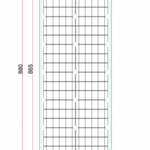 50W Reinforced Narrow Semi-Flexible Solar Panel With A Durable Etfe Coating – Arflxnr-50M