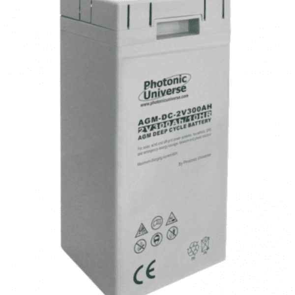 24V 300Ah Agm Deep Cycle Battery Bank (12 X 2V Batteries) For Large Power Systems And Energy Storage