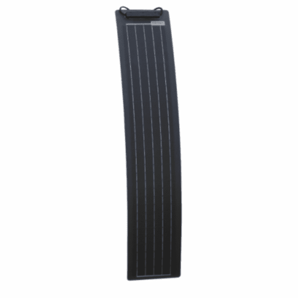 30w black ultra-narrow semi-flexible fibreglass solar panel with durable etfe coating