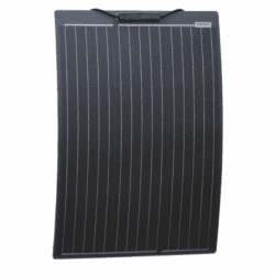 60w black semi-flexible fibreglass solar panel with durable etfe coating