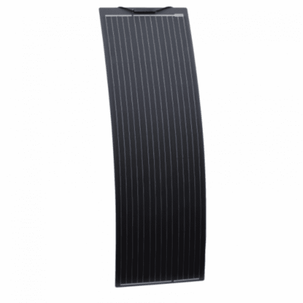 150w black narrow semi-flexible fibreglass solar panel with durable etfe coating