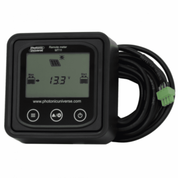 remote meter/display mt11 with 5m cable for 10a-30a dm series dual battery mppt solar charge controllers