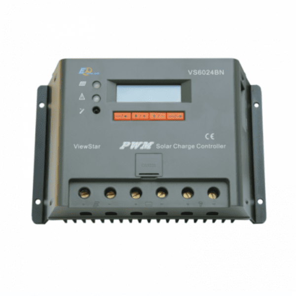 60a solar panel charge controller / regulator with lcd display and advanced programmable features for 12/24v battery systems