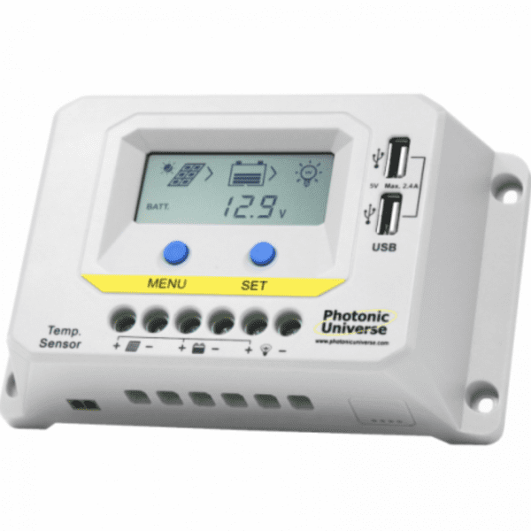 20a 12v/24v solar charge controller / regulator with lcd display and powerful dual usb output (2.4a)