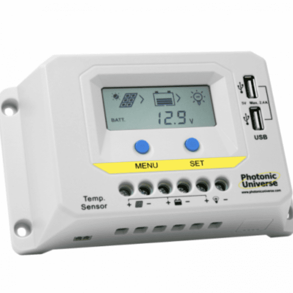 20a 12v/24v solar charge controller / regulator with lcd display and powerful dual usb output (2.4a)