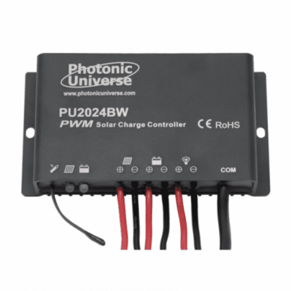 waterproof 20a 12v/24v solar charge controller / regulator for caravans, motorhomes, campervans, boat, yacht and marine applications
