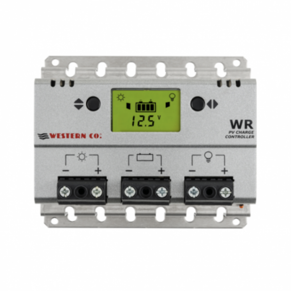 20a 12v/24v solar charge controller with lcd display for motorhomes, boats, lighting or off-grid solar systems