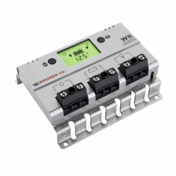 20a 12v/24v solar charge controller with lcd display for motorhomes, boats, lighting or off-grid solar systems