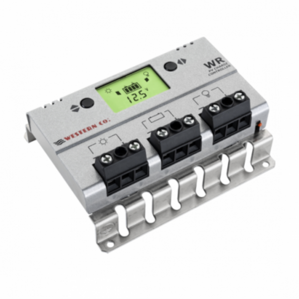 30a 12v/24v solar charge controller with lcd display for motorhomes, boats, lighting or off-grid solar systems