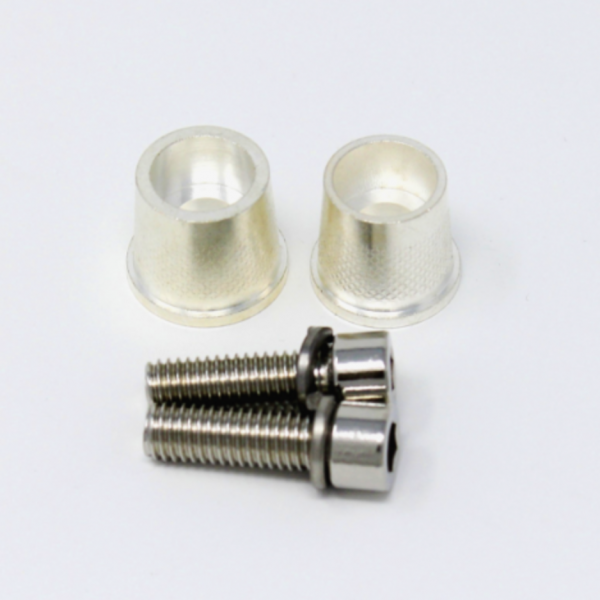 pair of battery posts with hex socket head m8 bolts designed for batteries with m8 bolt terminals