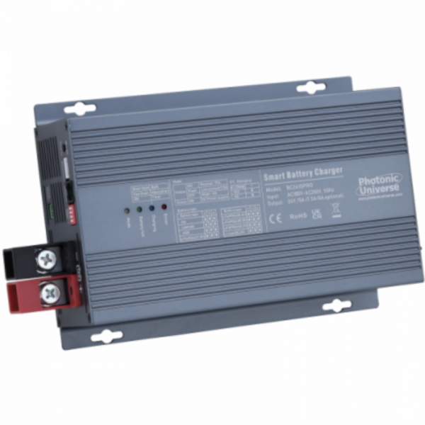 15a 24v smart automatic multi-stage mains battery charger for lead acid and lithium batteries BC2415PRO