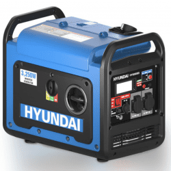 Hyundai 3200W / 3.2kW Petrol Inverter Generator, Pure Sine Wave Output, Lightweight, Quiet with Electric Start | HY3250SEi