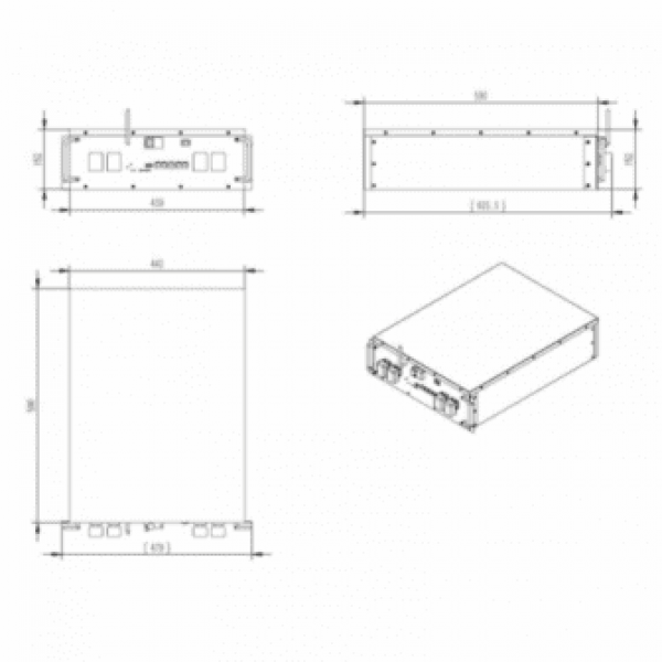 100Ah 48V Rack Mounted Lithium Battery Module For Leisure, Solar, Wind And Off-Grid Applications